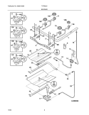 BURNER Diagram and Parts List for TGFS63CBC  Tappan Range