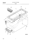 CABINET Diagram and Parts List for FFC13C7AW2  Frigidaire Freezer