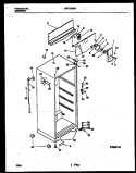 CABINET PARTS Diagram and Parts List for WRT15DRAW0  Frigidaire Refrigerator