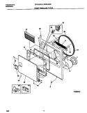 FRONT PANEL / LINT FILTER Diagram and Parts List for GDE336RES1  Gibson Dryer