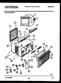 CABINET PARTS Diagram and Parts List for MAL123P1A1  Frigidaire Air Conditioner