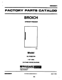COVER Diagram and Parts List for UL1793ECW4  Electrolux Freezer