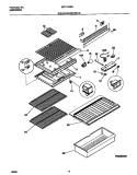 SHELVES / CONTROLS Diagram and Parts List for MRT16CGEW0  Uni Refrigerator