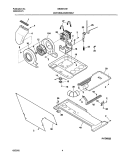 DRY MTR, BELT Diagram and Parts List for GES831AS1  Gibson Washer Dryer Combo