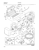 ICEMAKER Diagram and Parts List for FRT21IQRJW1  Frigidaire Refrigerator
