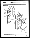 DOOR PARTS Diagram and Parts List for GTN175CH2  Frigidaire Refrigerator
