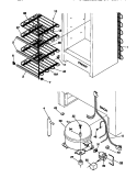 SYSTEM Diagram and Parts List for GFU09M2AW4  Gibson Freezer