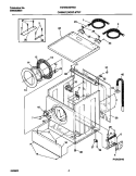 P12V0016 WSHR CAB, DOOR Diagram and Parts List for FWTR645RHS1  Frigidaire Washer