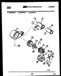 MOTOR AND BLOWER PARTS Diagram and Parts List for DG27A7WVFX  Gibson Dryer