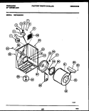CABINET AND COMPONENT PARTS Diagram and Parts List for DG7000AWW1  Frigidaire Dryer