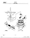 MOTOR Diagram and Parts List for MDB125RHS0  Tappan Dishwasher