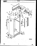 CABINET PARTS Diagram and Parts List for RT217NCW1  Frigidaire Refrigerator