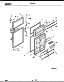 DOOR PARTS Diagram and Parts List for FRT18PRAD3  Frigidaire Refrigerator