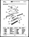 CONTROL PANEL Diagram and Parts List for 57-2709-10-03  Tappan Microwave Oven Combo