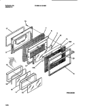 DOOR Diagram and Parts List for 30-3982-23-04  Tappan Range