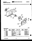 AIR HANDLING PARTS Diagram and Parts List for A06LH6F1  Frigidaire Air Conditioner