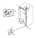 CABINET / CONTROL / SHELVES Diagram and Parts List for GFU09M2AW4  Gibson Freezer