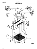 P17R0010 WSHR CAB, TOP Diagram and Parts List for GLSG62RFW0  Gibson Washer Dryer Combo