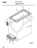 CABINET / CONTROL / SHELVES Diagram and Parts List for MFC07M1BW4  Frigidaire Freezer
