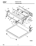 CONTROLS / TOP PANEL Diagram and Parts List for F31C336ES0  Frigidaire Dryer
