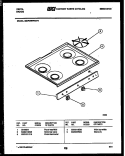 COOKTOP PARTS Diagram and Parts List for 30DPMBWAN6  Tappan Range