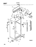 CABINET Diagram and Parts List for MRT18NREW2  Frigidaire Refrigerator