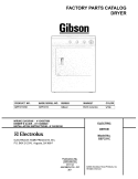 COVER Diagram and Parts List for GEF331CS0  Gibson Dryer