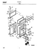 DOOR Diagram and Parts List for FRT18QGFD0  Frigidaire Refrigerator