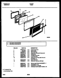 DOOR PARTS Diagram and Parts List for CGC3M6DXF  Gibson Range