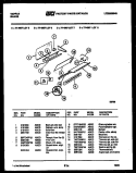 SPLASHER CONTROL Diagram and Parts List for 77-4957-00-08  Tappan Range