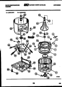 TUB DETAIL Diagram and Parts List for LA415LXD1  Frigidaire Washer