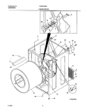 DRY CAB, HEATER Diagram and Parts List for FGR331AS0  Frigidaire Dryer