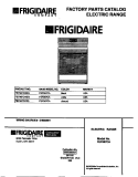 COVER Diagram and Parts List for FEF367CATG  Frigidaire Range