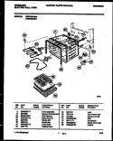 BROILER AND OVEN PARTS Diagram and Parts List for FEB702CAS1  Frigidaire Wall Oven