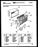 CABINET PARTS Diagram and Parts List for AJ11E5TYA  Gibson Air Conditioner