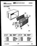 CABINET PARTS Diagram and Parts List for AK18E5RWA  Gibson Air Conditioner