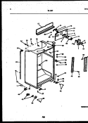 CABINET PARTS Diagram and Parts List for 95-1997-66-04  Tappan Refrigerator