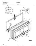 DOOR Diagram and Parts List for TFC25M6AW4  Tappan Freezer