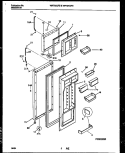 DOOR PARTS Diagram and Parts List for WRT24QRBD0  Frigidaire Refrigerator
