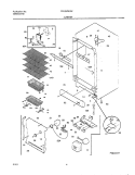 CABINET Diagram and Parts List for FFU20F9GW5  Frigidaire Freezer