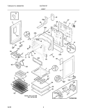BODY Diagram and Parts List for GLEFM97GPBB  Frigidaire Range