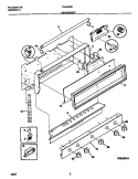 BACKGUARD Diagram and Parts List for TGF657BFB1  Tappan Range