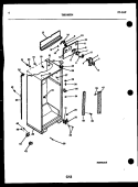 CABINET PARTS Diagram and Parts List for TSK180EN4D  Kelvinator Refrigerator