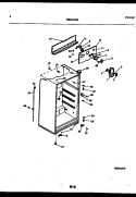 CABINET PARTS Diagram and Parts List for ATG150NCD0  Frigidaire Refrigerator