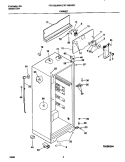 CABINET Diagram and Parts List for FRT18SJGD1  Frigidaire Refrigerator
