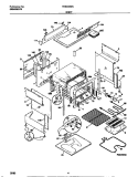 BODY Diagram and Parts List for FES300WCWG  Frigidaire Range
