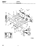 CONTROL PANEL Diagram and Parts List for MLXE62RED3  Frigidaire Washer Dryer Combo
