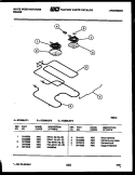 BROILER PARTS Diagram and Parts List for KC935JW3  Frigidaire Range