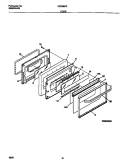 DOOR Diagram and Parts List for FEF389CFTA  Frigidaire Range