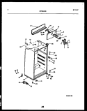 CABINET PARTS Diagram and Parts List for GTNI142HK1  Frigidaire Refrigerator